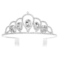 CRYSTAL TEARDROP PRINCESS TIARA